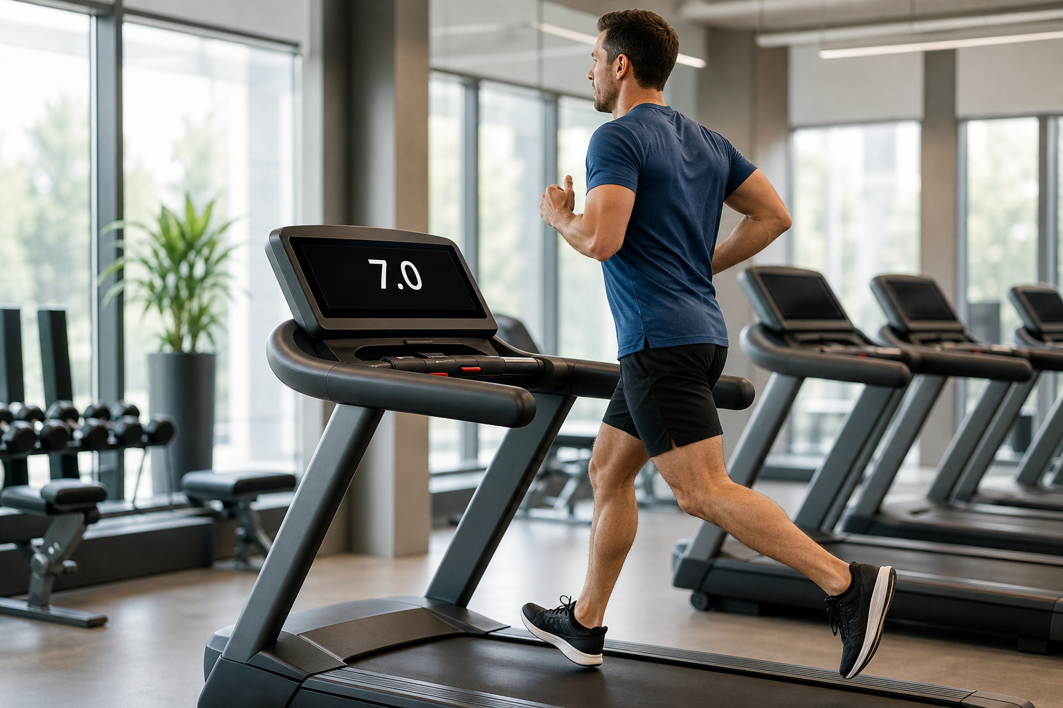 How fast is 7.0 on a treadmill?