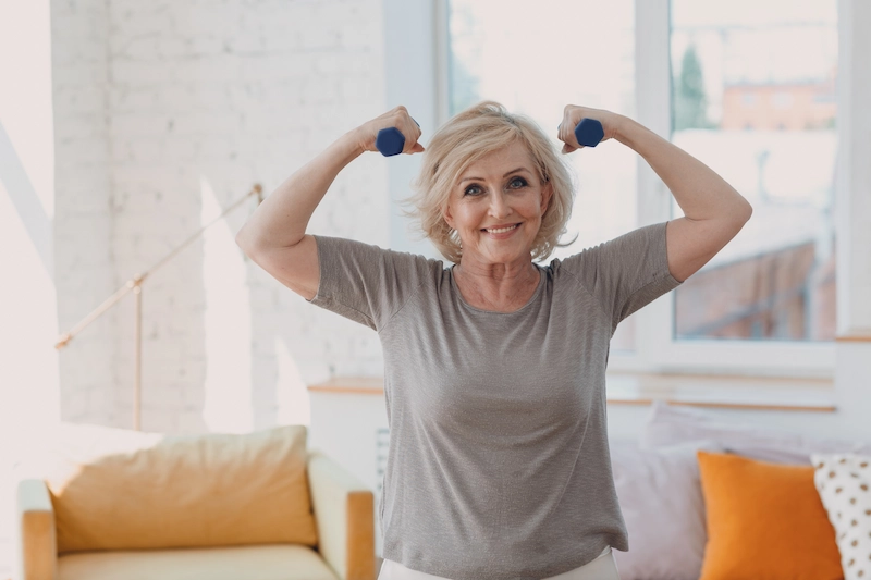 Can flabby arms be toned after 60