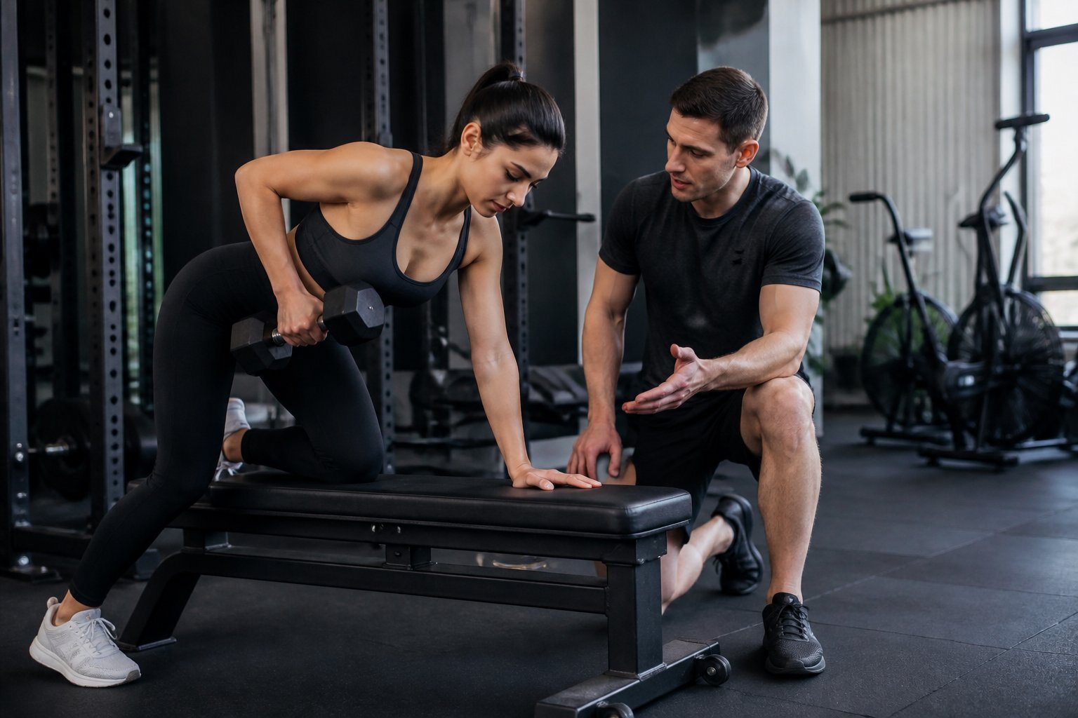 strength training and aerobic exercise with personal trainer port melbourne