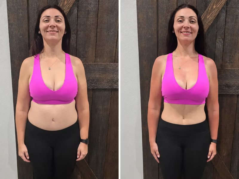 12-week personal training transformation before and after